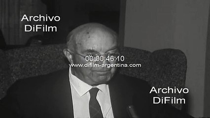 John Dos Passos (american writer) visits Buenos Aires 1969