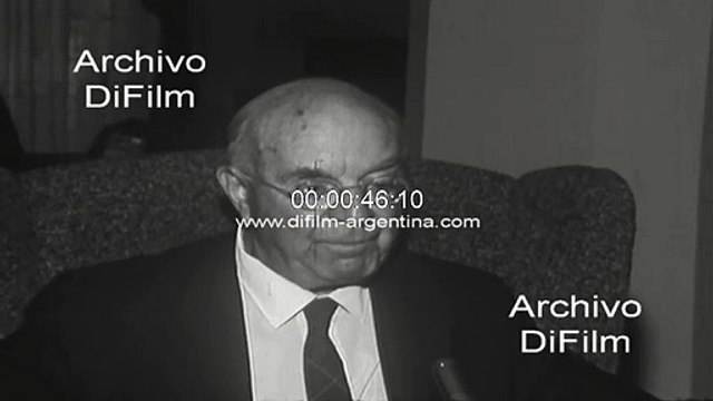 John Dos Passos (american writer) visits Buenos Aires 1969