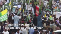 Thousands rally in Pakistan over Kashmir after PM Khan calls for nationwide demos