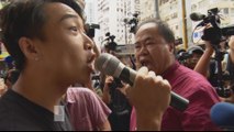 Hong Kong protests: Rival marchers square off against protesters