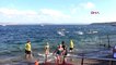 Çanakkale zafer bayramı'nda çanakkale boğazı'nda yüzme yarışması