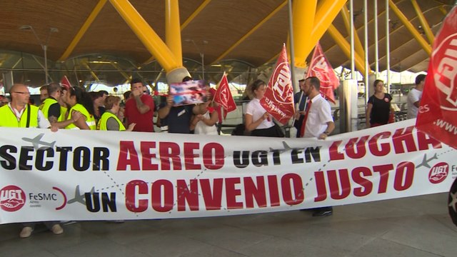 Normalidad en Barajas y El Prat en el primer día de huelga en Iberia