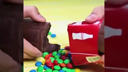 HOW TO Use a bottle to blow bubbles - Create Chocolate-Colored Boxes Of Candy