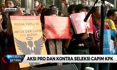 Aksi Pro dan Kontra Seleksi Capim KPK Gelar Aksi