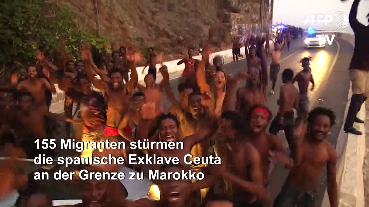 155 Migranten stürmen Grenzzaun zu spanischer Exklave Ceuta