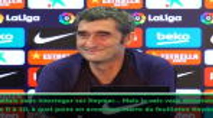 Barça - Valverde en a vraiment assez des questions sur Neymar et le mercato