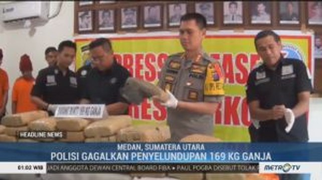Polisi Gagalkan Penyelundupan 169 Kg Ganja