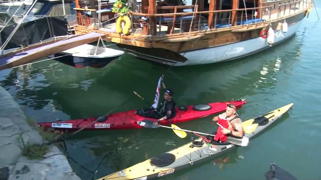 - Türkiye'den KKTC'ye uyuşturucuya karşı kanoyla mesaj- Mersin'den Girne'ye 24 saatte kürek çektiler