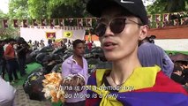 Tibetans protest in solidarity with Hong Kong, in India