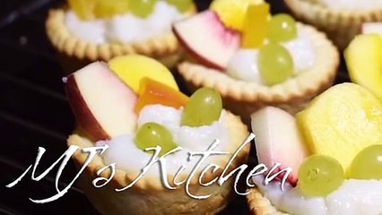 Mini Fruit Tarts with Vanilla Cream by MJ's Kitchen | English subtitles