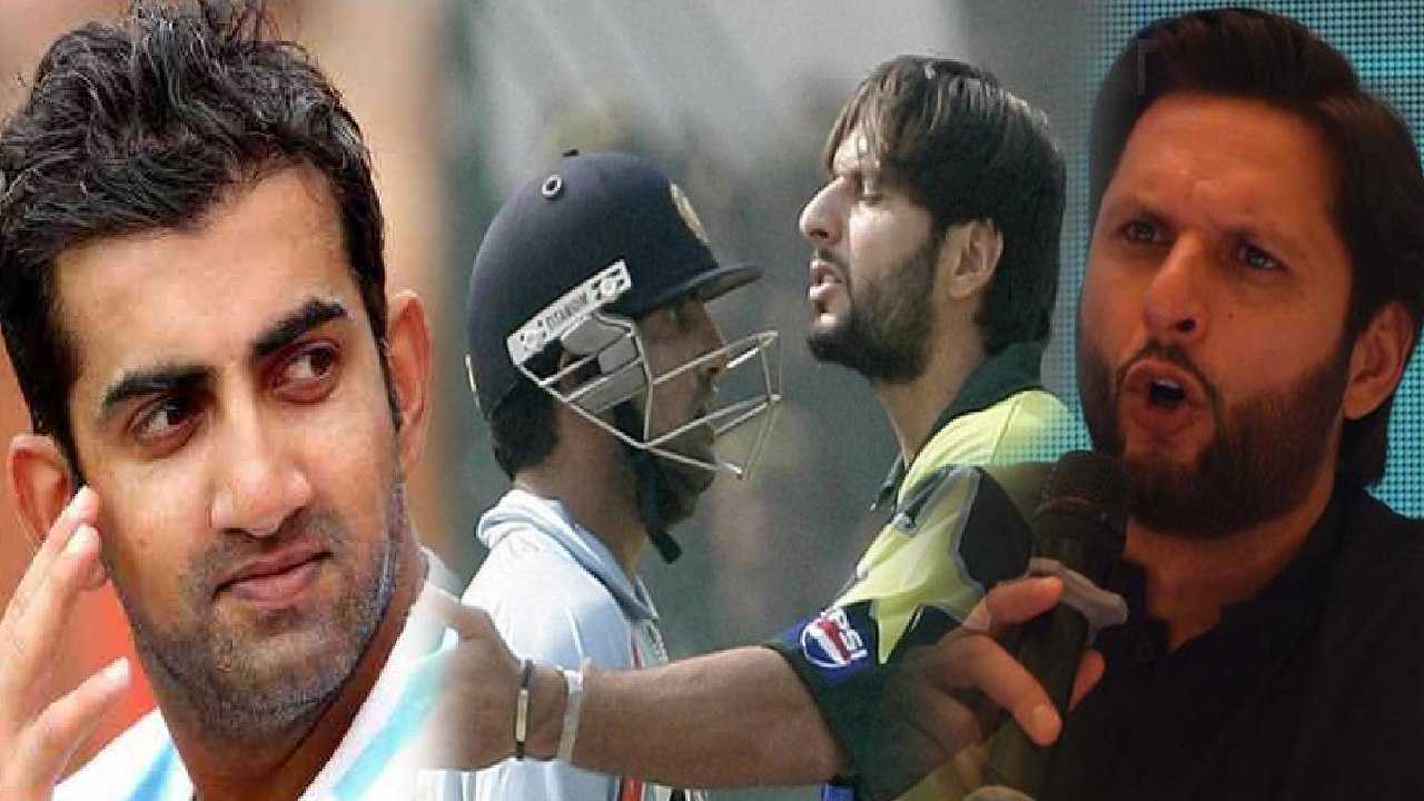 Watch Video : Gautam Gambhir slams Afridi and m...