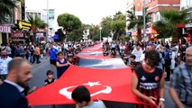 Fener alayında 970 metrelik Türk bayrağı açıldı - MANİSA