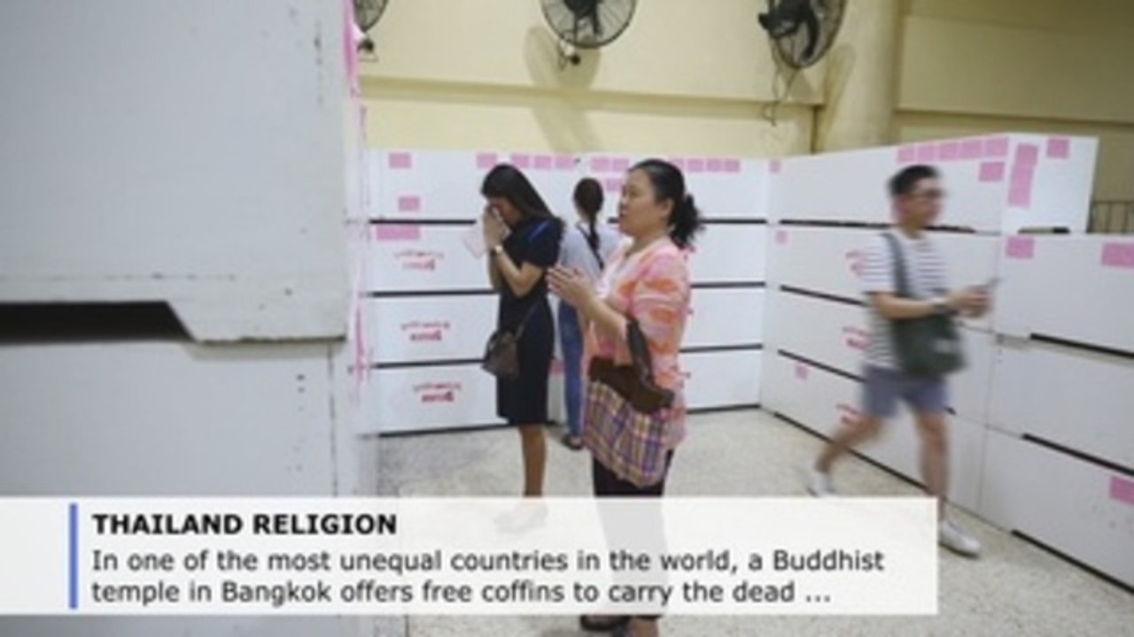 Bangkok temple provides coffins for poor, chances for good karma