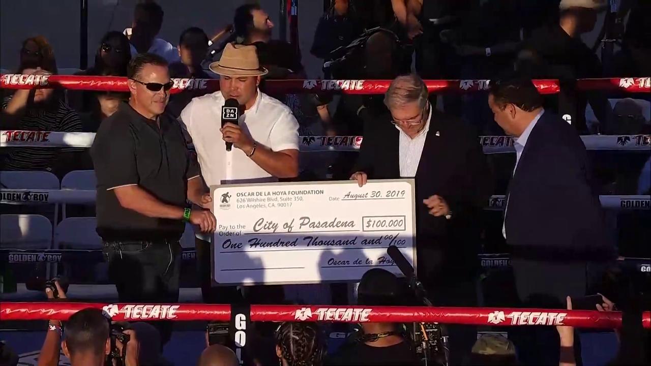 Oscar Check Presentation