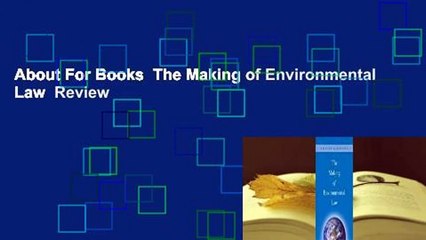 About For Books  The Making of Environmental Law  Review