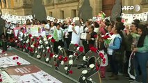 Familiares protestan por desaparecidos en México