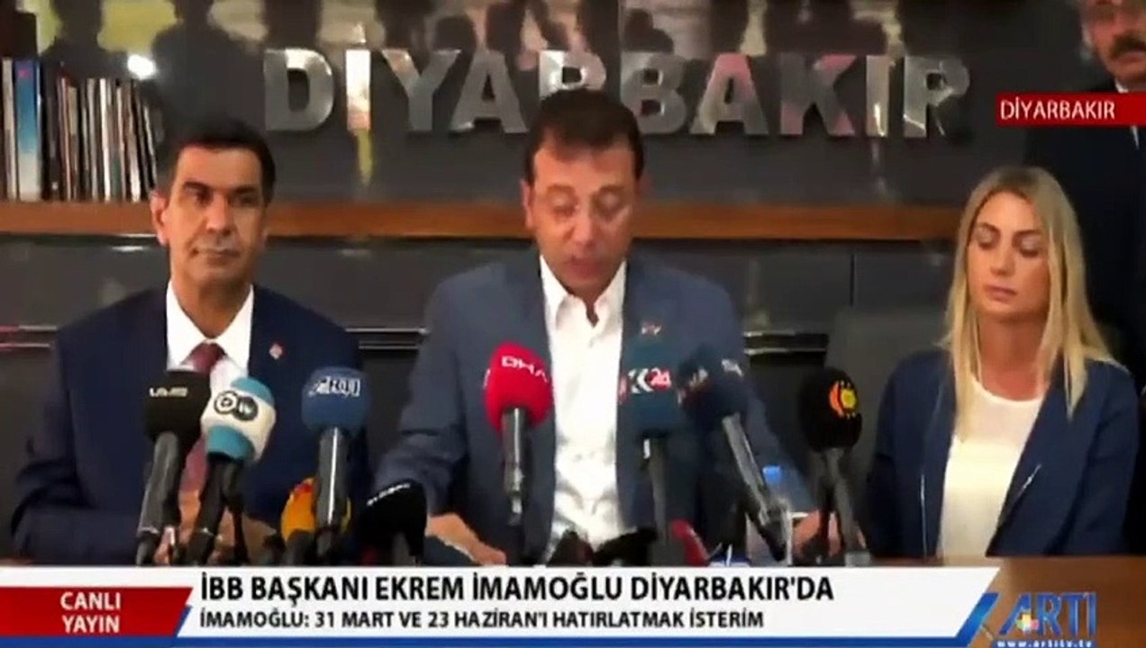 İmamoğlu Diyarbakır'da: Kayyım atanan şehirlerde "belediye başkanlarına ve seçmenlerine uygulanan, ayrımcılık"