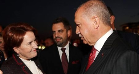 Erdoğan ile Akşener resepsiyonda ne konuştu? Akşener'in yanındaki isim açıkladı