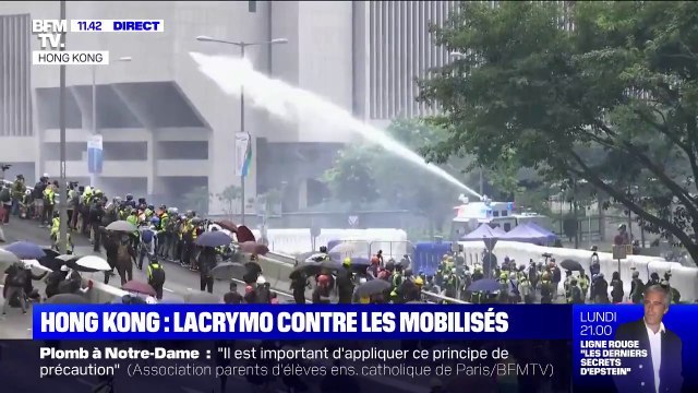 De nouvelles tensions à Hong Kong entre forces de l'ordre et manifestants, qui défilent à nouveau dans les rues ce samedi