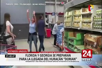 EEUU: Florida y Georgia se preparan para llegada de 'Dorian'