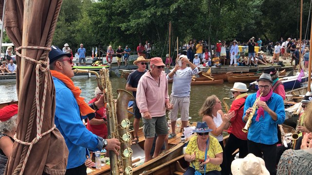 La flottille des Rendez-vous de l’Erdre en escale