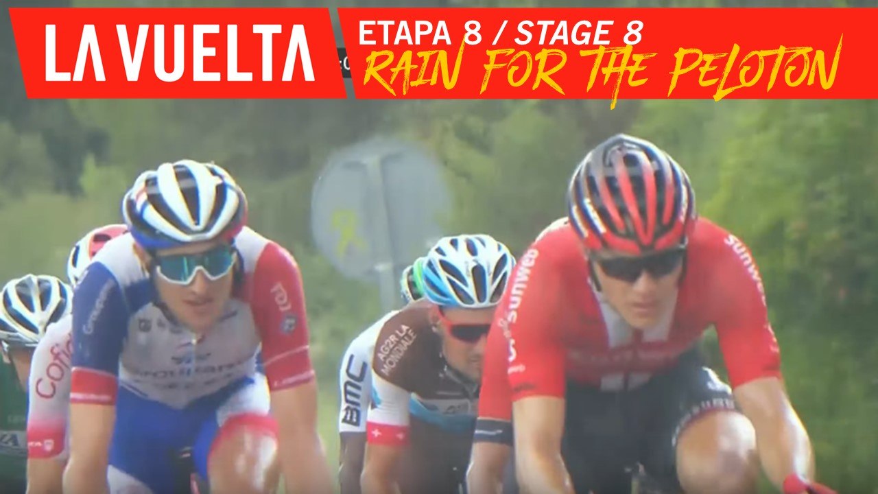 De la pluie pour le peloton / Rain for the peloton - Etape 8 / Stage 8 | La Vuelta 19