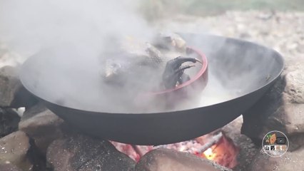 Cooking and Eating Black Chicken Must watch