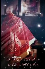 رات پھیلی ہے تیرے ، سرمئی آنچل کی طرح _چاند نکلا ہے تجھے ڈھونڈنے ، پاگل کی طرح