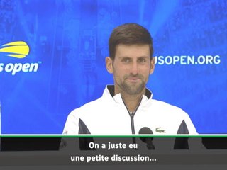 US Open - Djokovic sur sa dispute avec un spectateur : ''Il m'a aidé, même s'il ne le sait pas"