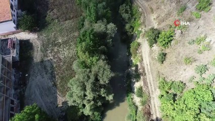 Tersine akan Tersakan Çayı havadan görüntülendi