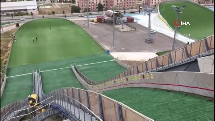 Gençler milli takıma katılabilmek için Erzurum Atlama Kuleleri’nde kampa girdi