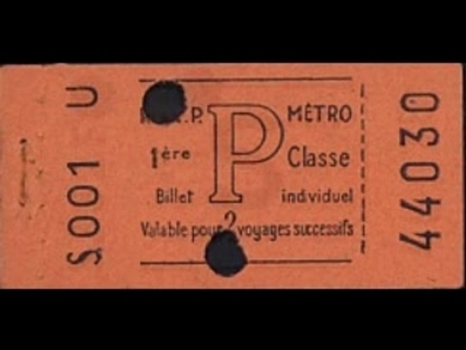 Petite histoire du ticket de métro parisien
