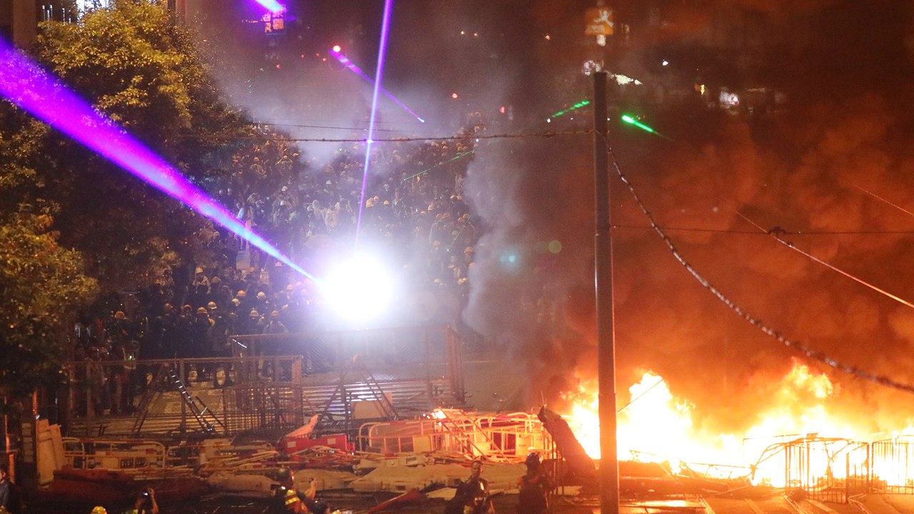 A Saturday night of chaos on the streets of Hong Kong