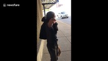 Woman yells racist abuse at Muslim American in Albany, New York