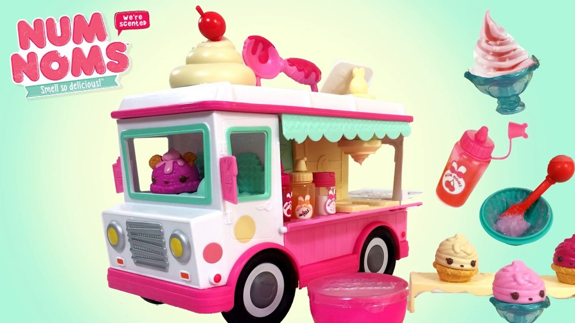 cookie swirl c num noms lip gloss Num Noms Lip Gloss Truck Craft Kit w Special Edition Cherry Scoop Unboxing  || KTB