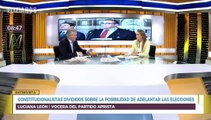 Luciana León dice que el Apra se opone al adelanto de elecciones planteado por el presidente Martín Vizcarra y que en su bancada aún no se ha hablado de una eventual vacancia presidencial