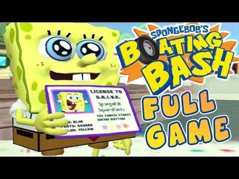 SpongeBob's Boating Bash FULL GAME Movie Longplay (Wii)