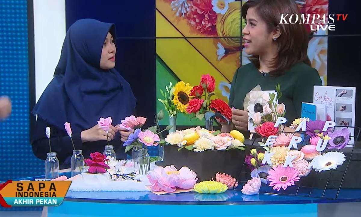 Cara Membuat Kerajinan Bunga Kertas