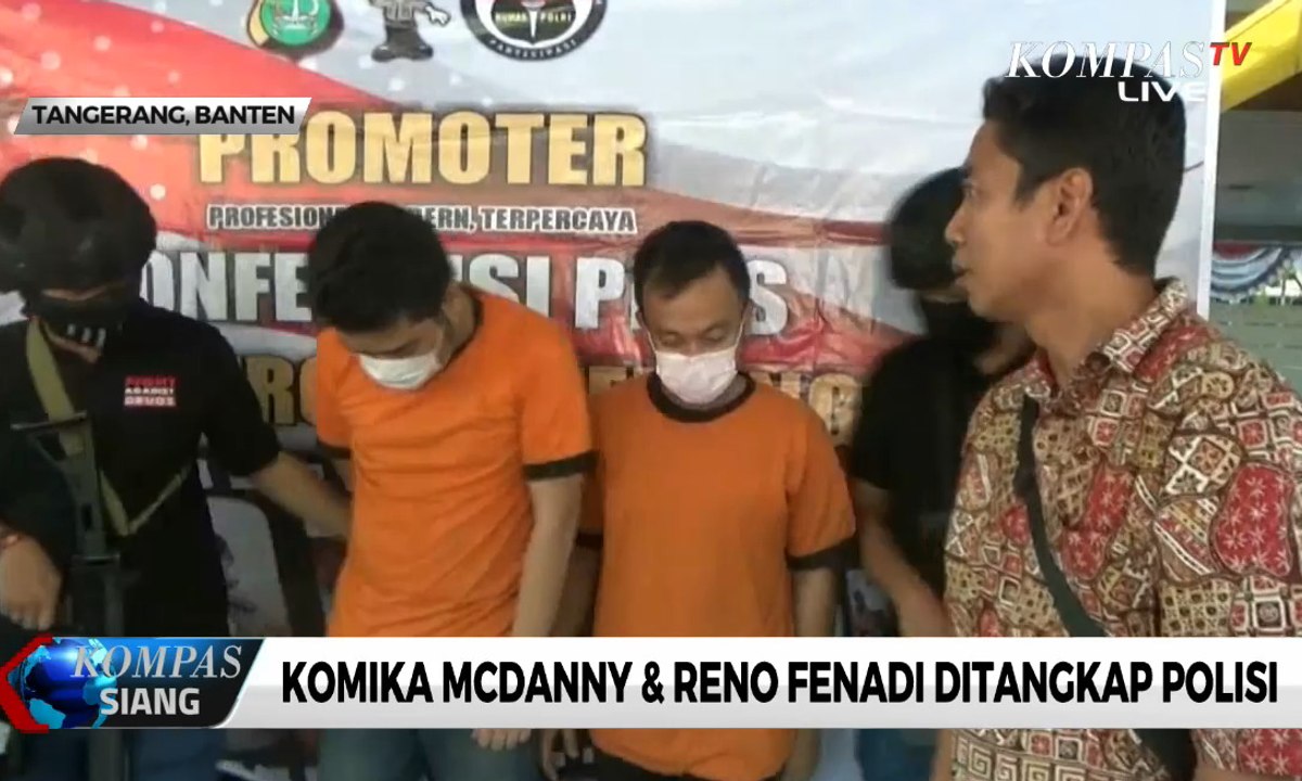 Komika Mc Danny dan Reno Fenadi Ditangkap Polisi