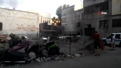 Hurdalık alanda yangın