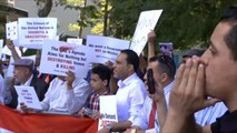 يمنيون أميركيون يتظاهرون ضد انتهاكات الإمارات باليمن