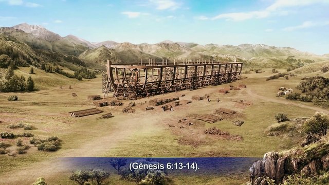 Música gospel Aquele que detém a soberania sobre tudo Clipe 5 - Destruição da terra por Deus com um dilúvio