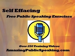 Public Speaking - Self Effacing Humor
