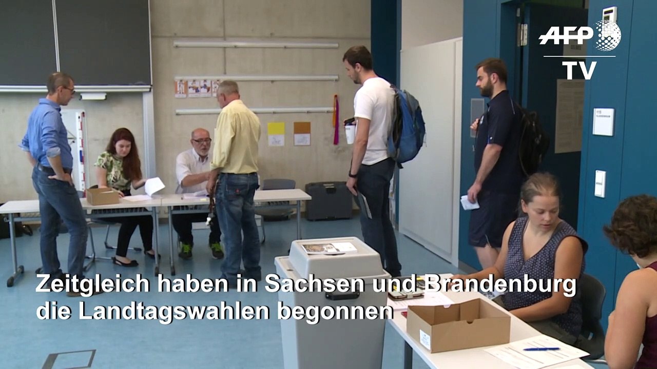 Landtagswahlen in Sachsen und Brandenburg begonnen