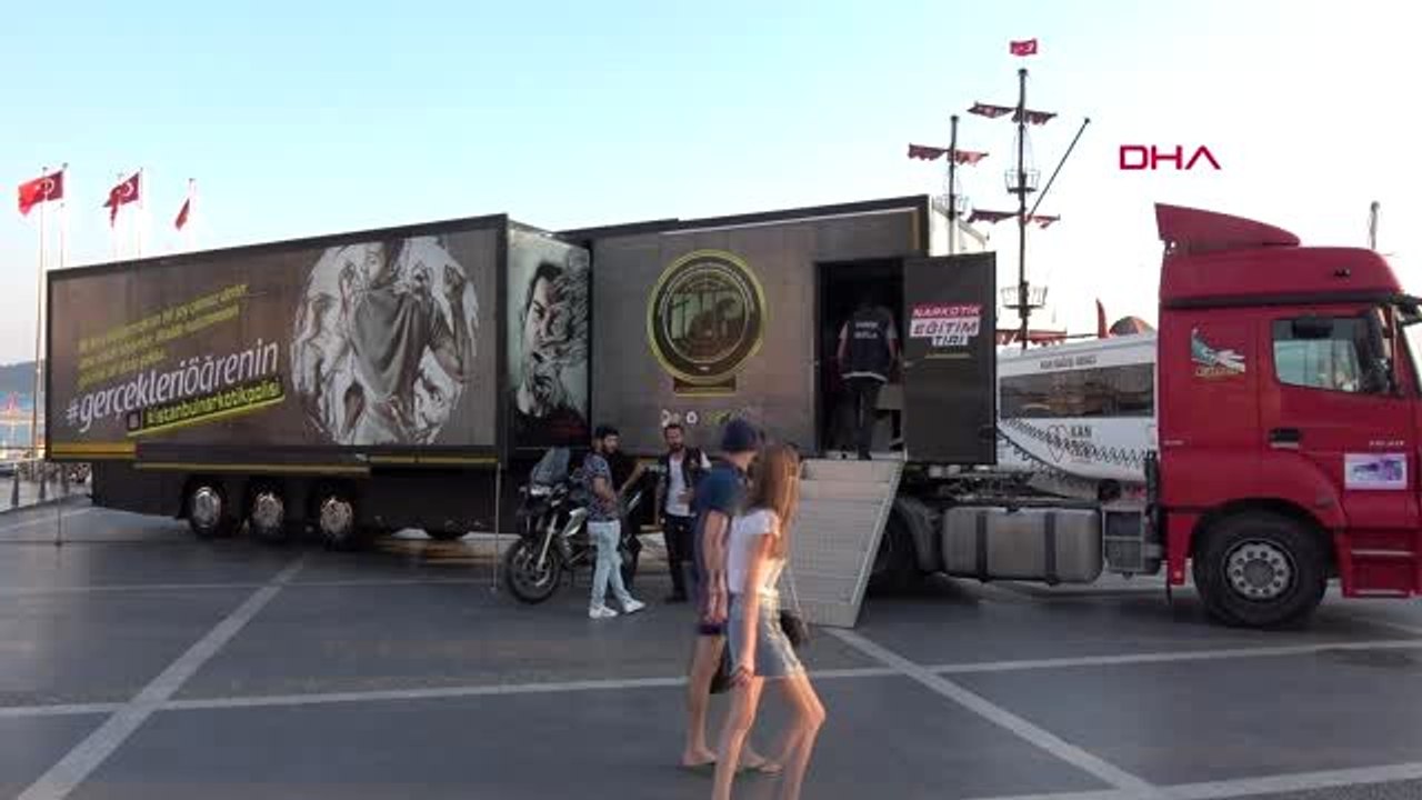Muğla narkotik tır'ı bilgilendirme için marmaris'te