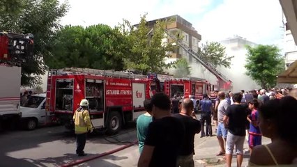 Maltepe'de iş yeri yangını