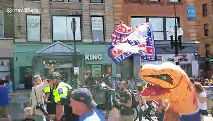 Boston Straight Pride Parade draws large numbers of counter-protesters