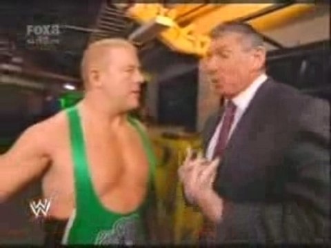 SMACKDOWN 1.2.08 Finlay & Hornswoggle BackStage