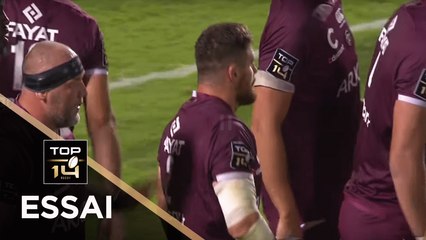 TOP 14 - Essai Jonathan PELISSIE (UBB) - Bordeaux-Bègles - Toulon - J2 - Saison 2019/2020