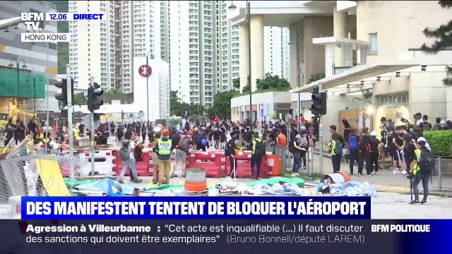 Hong Kong: des manifestants tentent de bloquer les accès de l'aéroport